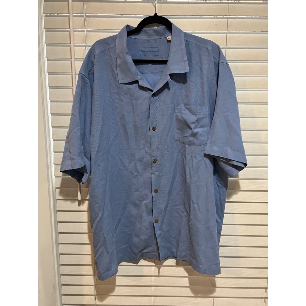 Tommy Bahama 100% Silk Short Sleeve Button Up Shirt -‎ Size XXL